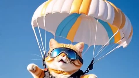 Cat ai video | cat funny AI video.
