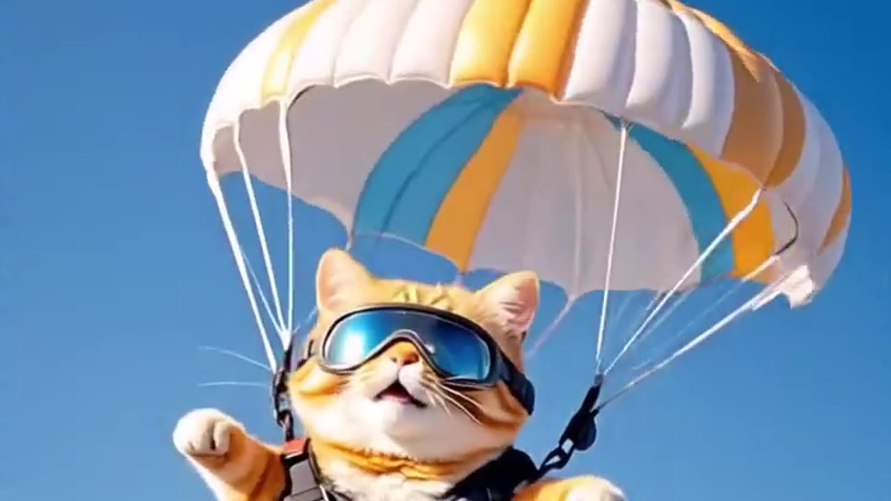 Cat ai video | cat funny AI video.