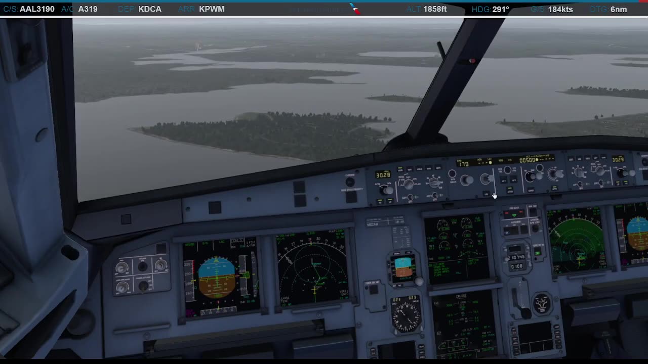 Harbor Visual Approach Runway 29 in Portland (KPWM)