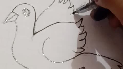 how to draw pigeon easy for beginner #drawing #youtubeshorts #easydrawing #birddrawing #birds