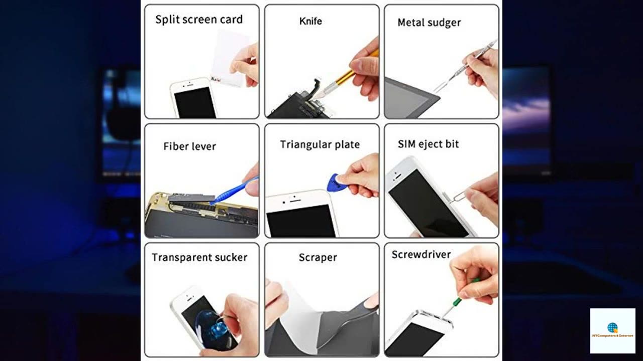 Kaisi 32 in 1 Professional Electronics Screen Opening Pry Tool Repair Kit with Steel and C
