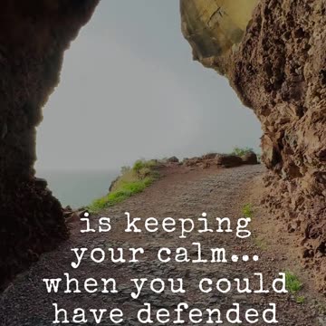 Sometimes real strength is letting go