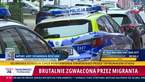 BRUTALNY GWAŁT W TORUNIU ‼️ 24-latka zgwałcona przez 19-letniego migranta