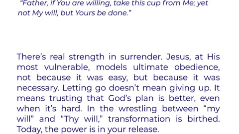 The Power of Letting Go