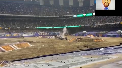 Monster Jam Loosing Two Wheels (REACTION)