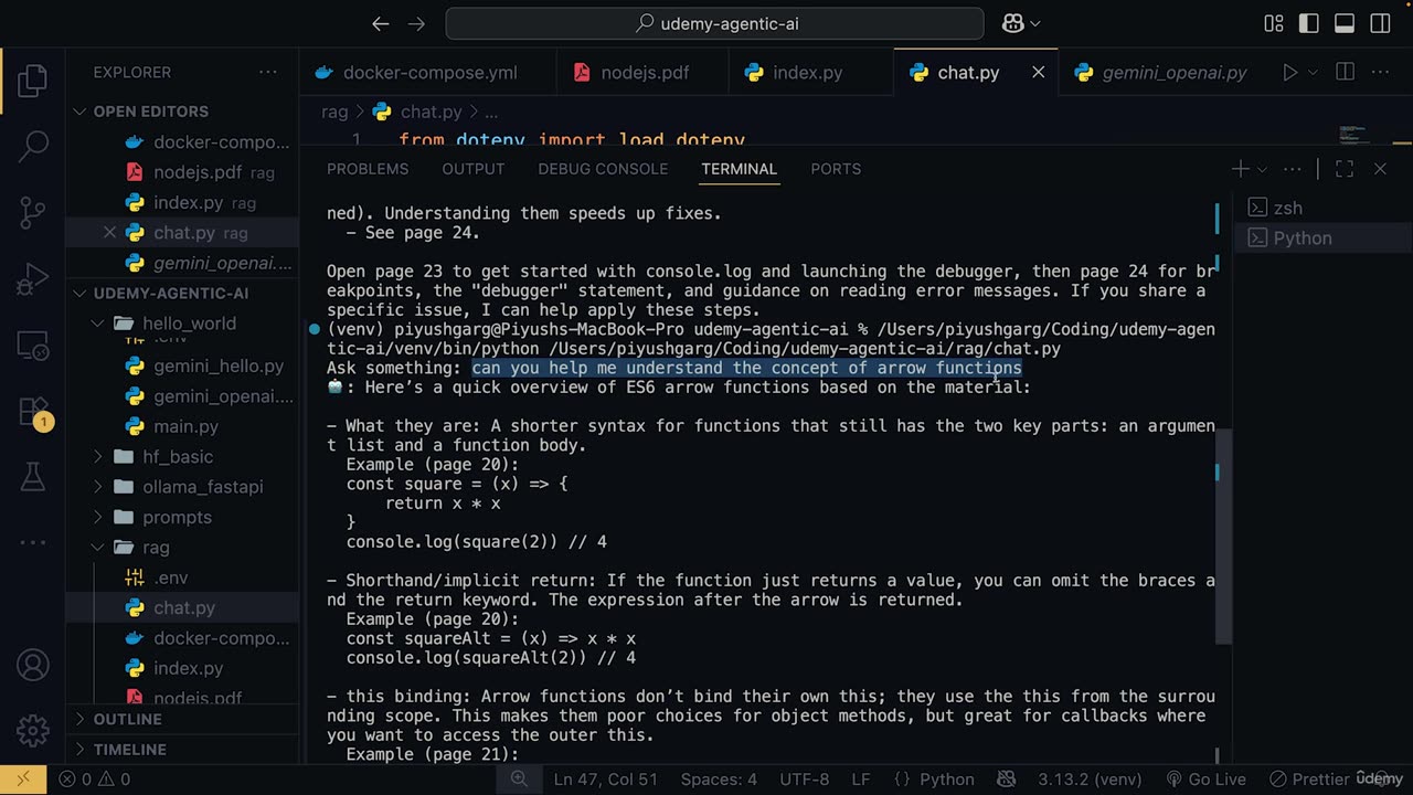 21.11 -LangChain-Powered RAG Retrieval Execution