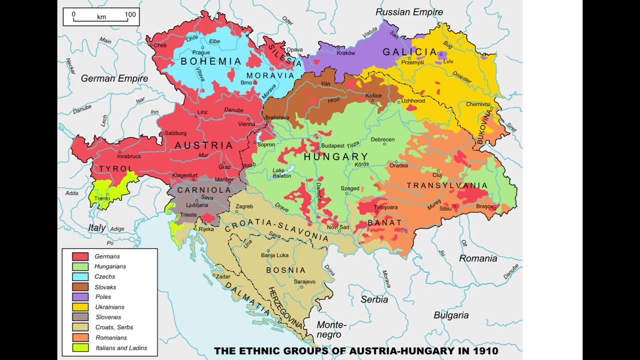 Europe Ethnic Political Maps up to WWI