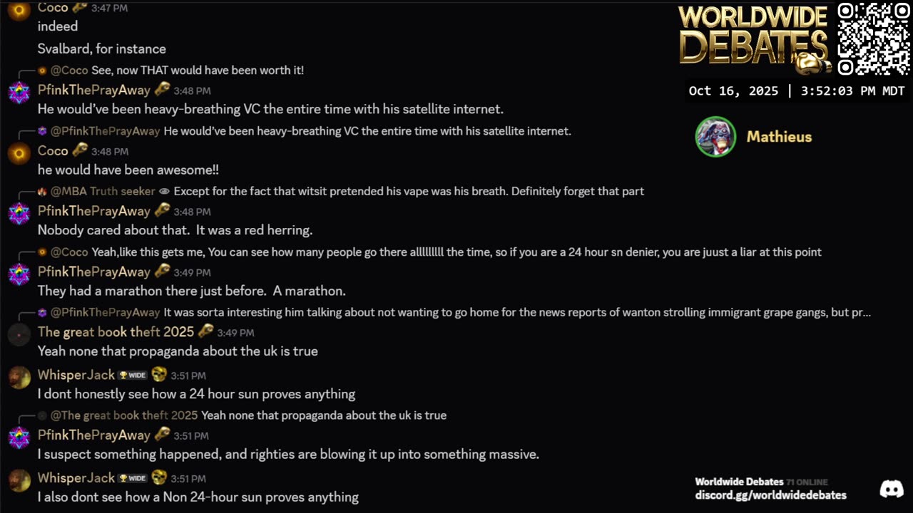 0116 WIDESTREAM - Worldwide Debates - YouTube/Twitch/Rumble