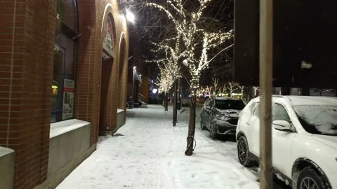 【4K】Toronto’s First Snowfall 2025 ❄️ Downtown Snow Walk 🌨️ Canada 🇨🇦