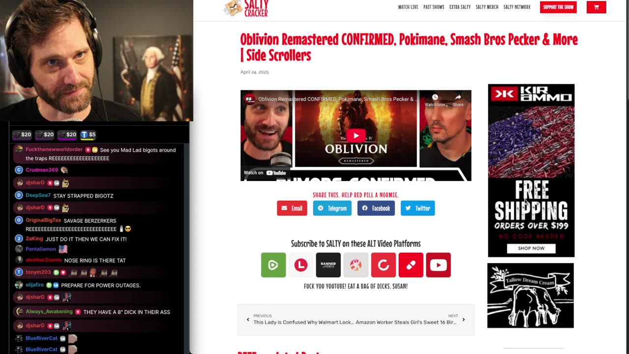 TheSaltyCracker: Antifa HAs Been Reactivated ReeEEEStream .......