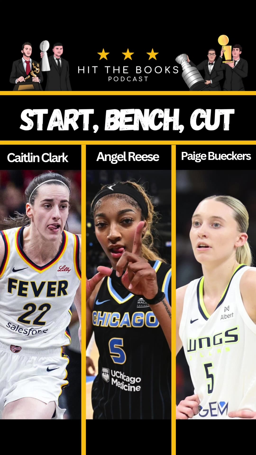WNBA Start, Bench, Cut!