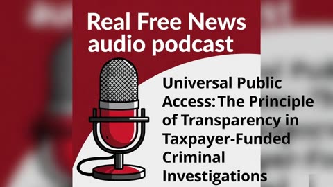 Universal Public Access: The Principle of Transparency in Taxpayer Funded Criminal Investigations
