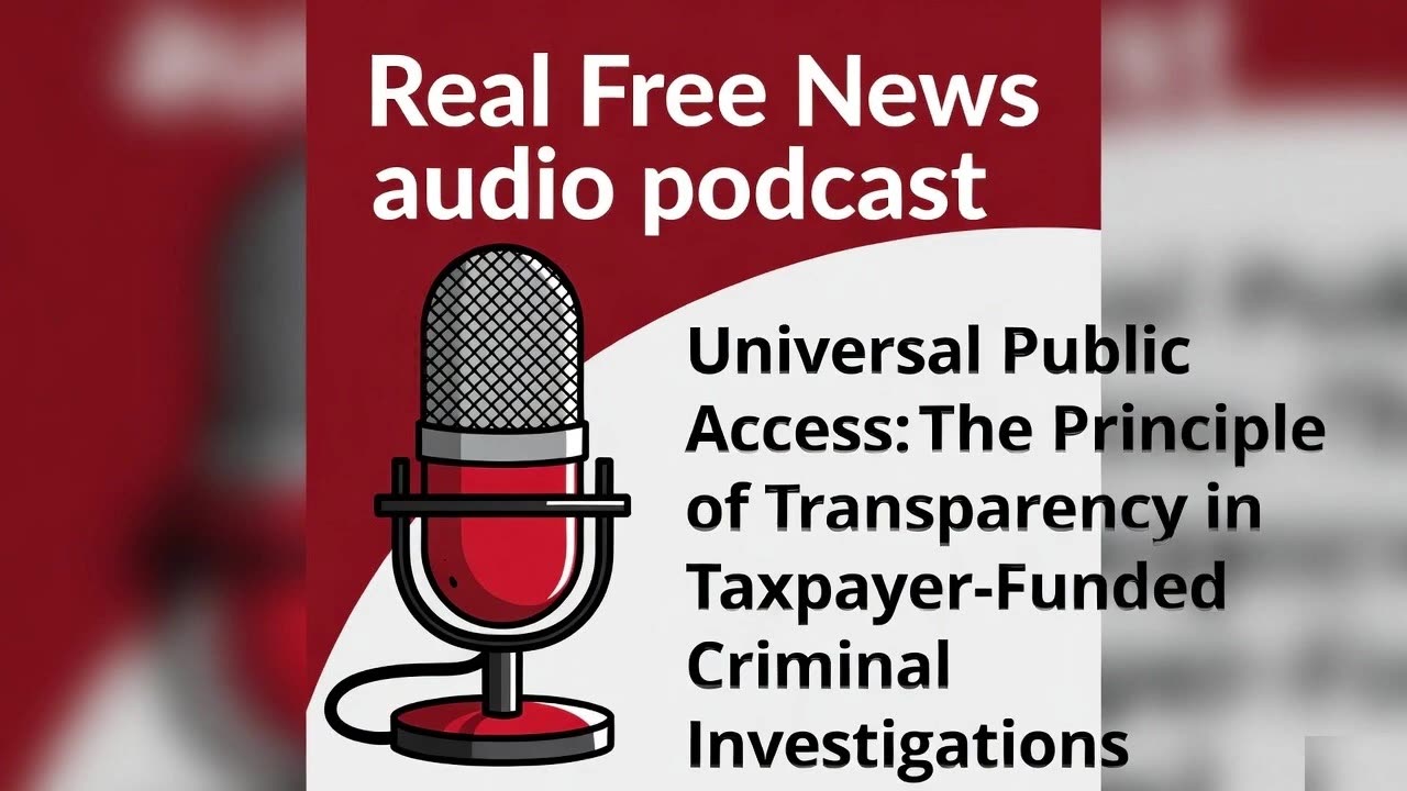Universal Public Access: The Principle of Transparency in Taxpayer Funded Criminal Investigations