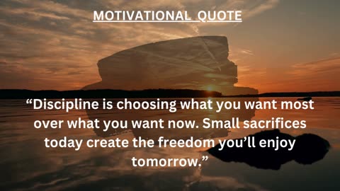 Motivational Quote 💪 Discipline builds dreams.