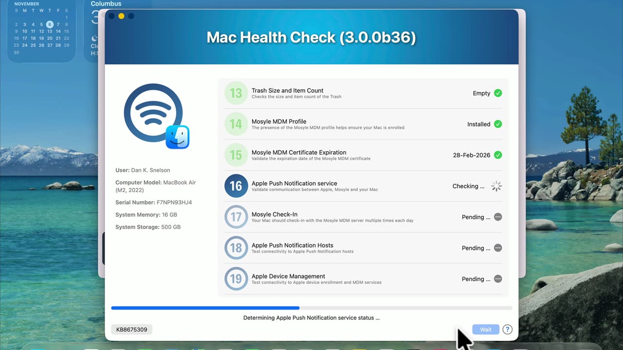 Mac Health Check 3 on Mosyle in 70 seconds