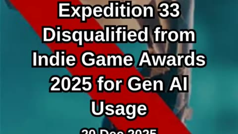 Expedition 33 Disqualified from Indie Game Awards