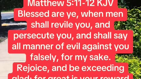 REWARDS IN HEAVEN, CHRISTIAN PERSECUTION