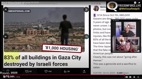 Melissa RedPill and Nino Rodriques Pocast discussing the Corruption surrounding Israel(P.R.3) E3