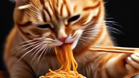 "Cats Eat Dinner 🍜🐱 | Maggie, Egg & Momos Feast!"