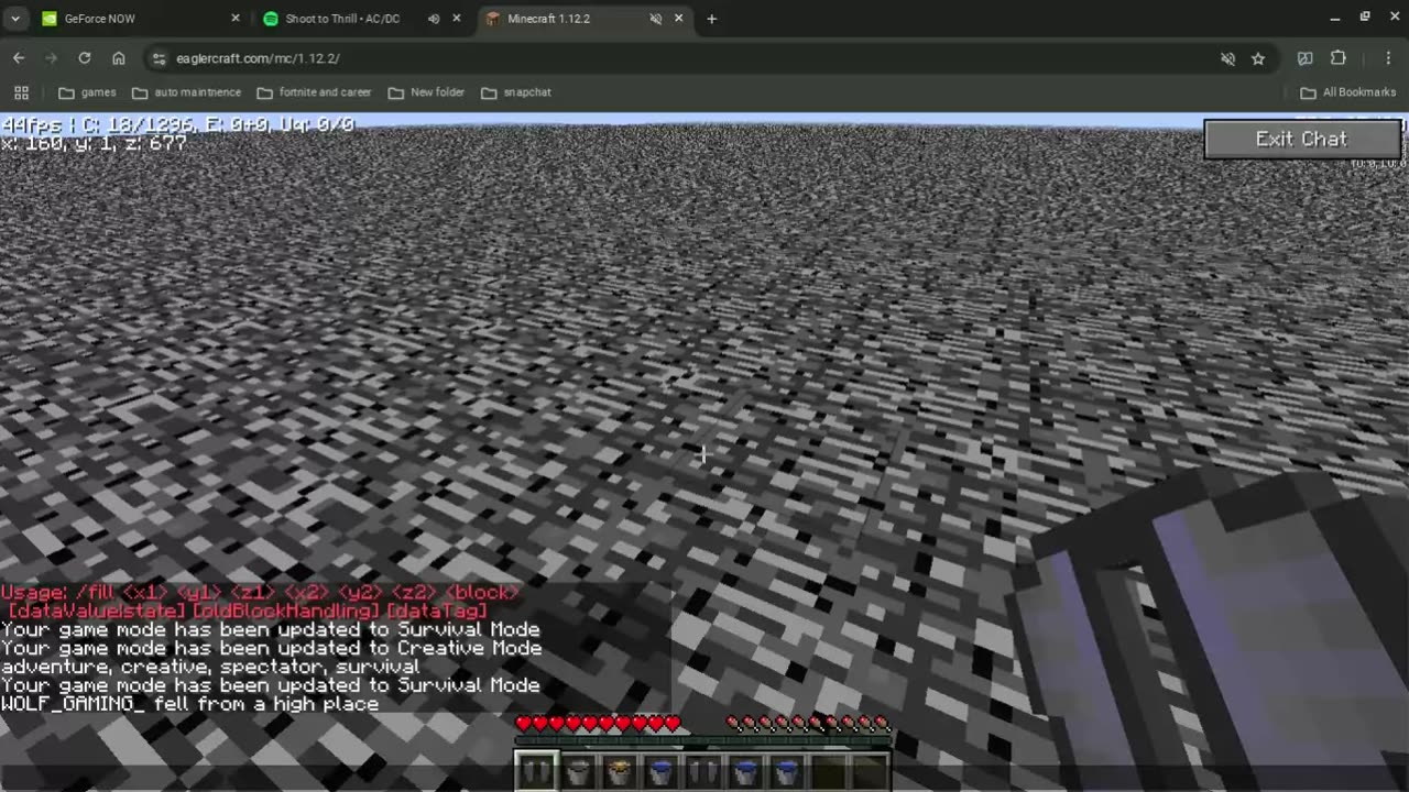 failed Minecraft bucket clutch
