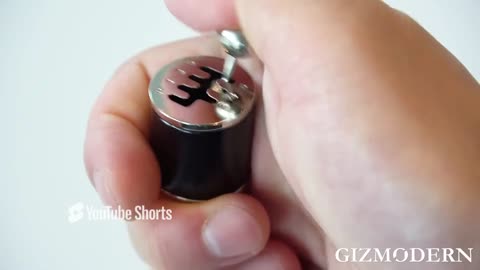 Creative Cool Keychain with Six-Speed Manual Transmission Shift Lever and Key Ring