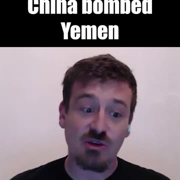How the media would react if China bombed Yemen.