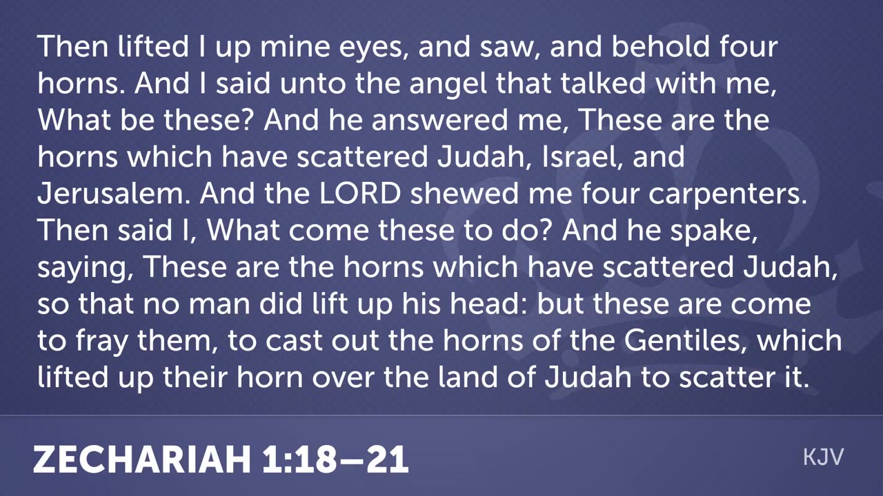 Zechariah 1:18-21