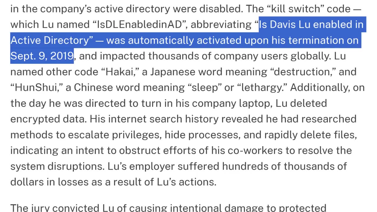 When an Angry Employee Turns Hacker