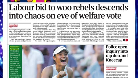 🔥Headlines Tuesday 1st July 2025 Newspaper Headlines 🎉📰#britishpress #breakingnews