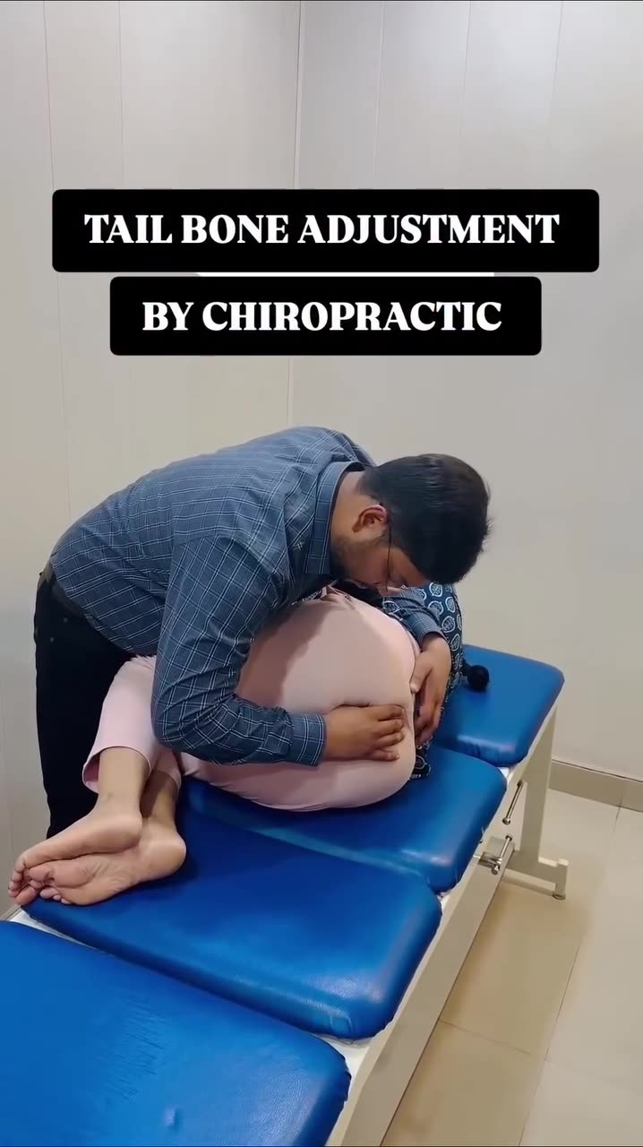 Tail Bone Adjustment By Chiropractic 🥵