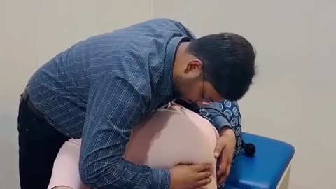 Tail Bone Adjustment By Chiropractic 🥵 