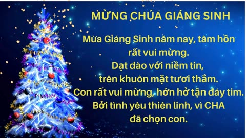 MERRY CHRISTMAS Everybody: Song #8 "MỪNG CHÚA GIÁNG SINH🎼" Written by HOLY SPIRIT.