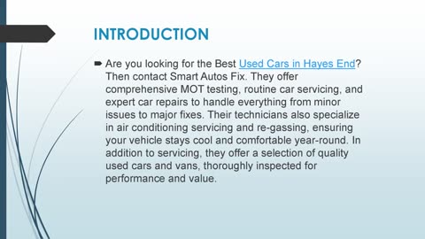 Best Used Cars in Hayes End