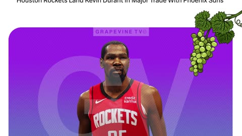 Houston Rockets Land Kevin Durant in Major Trade With Phoenix Suns