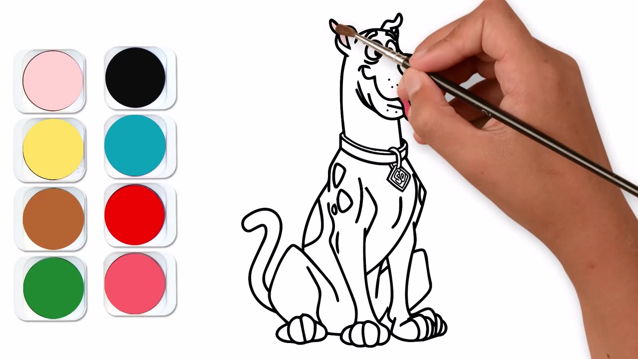 Scooby-Doo Painting Tutorial for Kids (Ages 6-8) | Easy & Fun Art Project