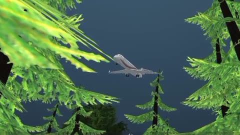 Animate plane crash