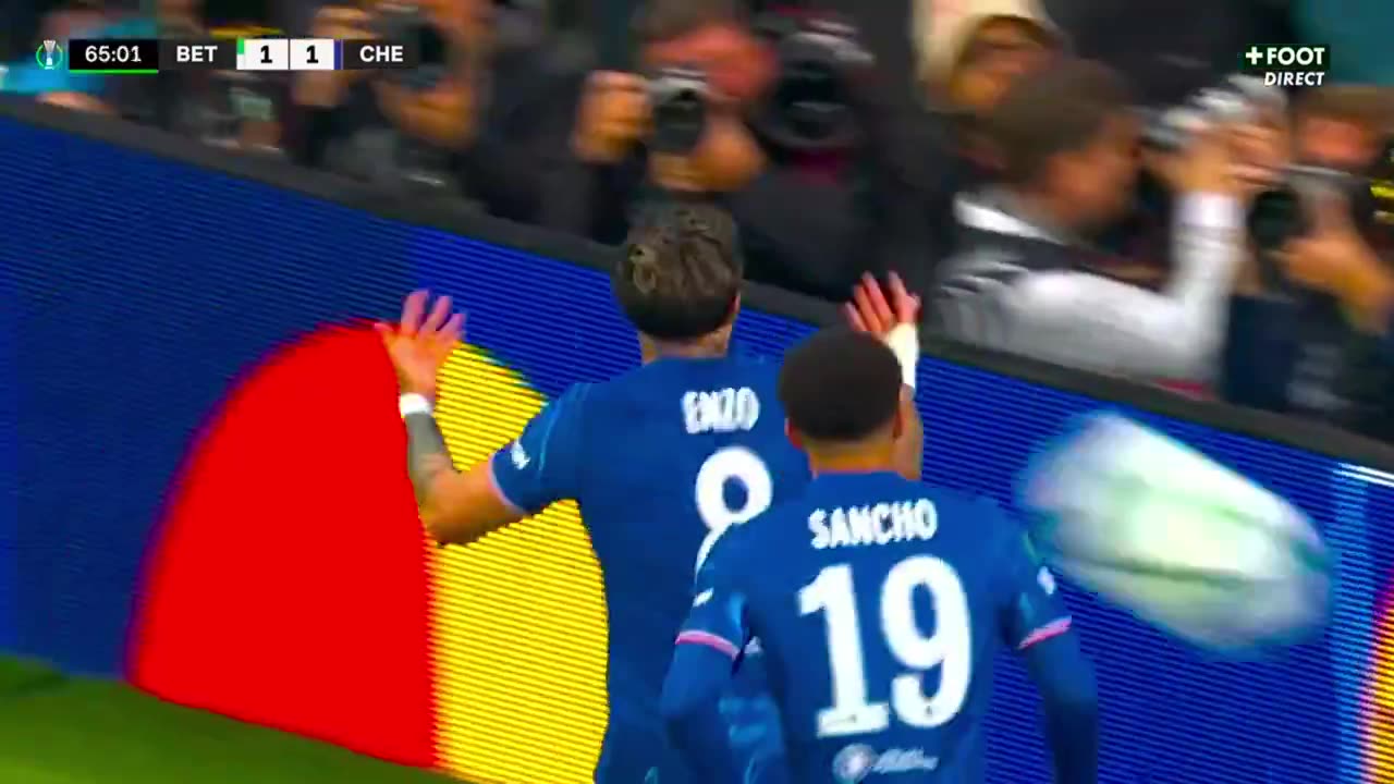 GOAL | Chelsea 1-1 Real Betis | Enzo Fernandez