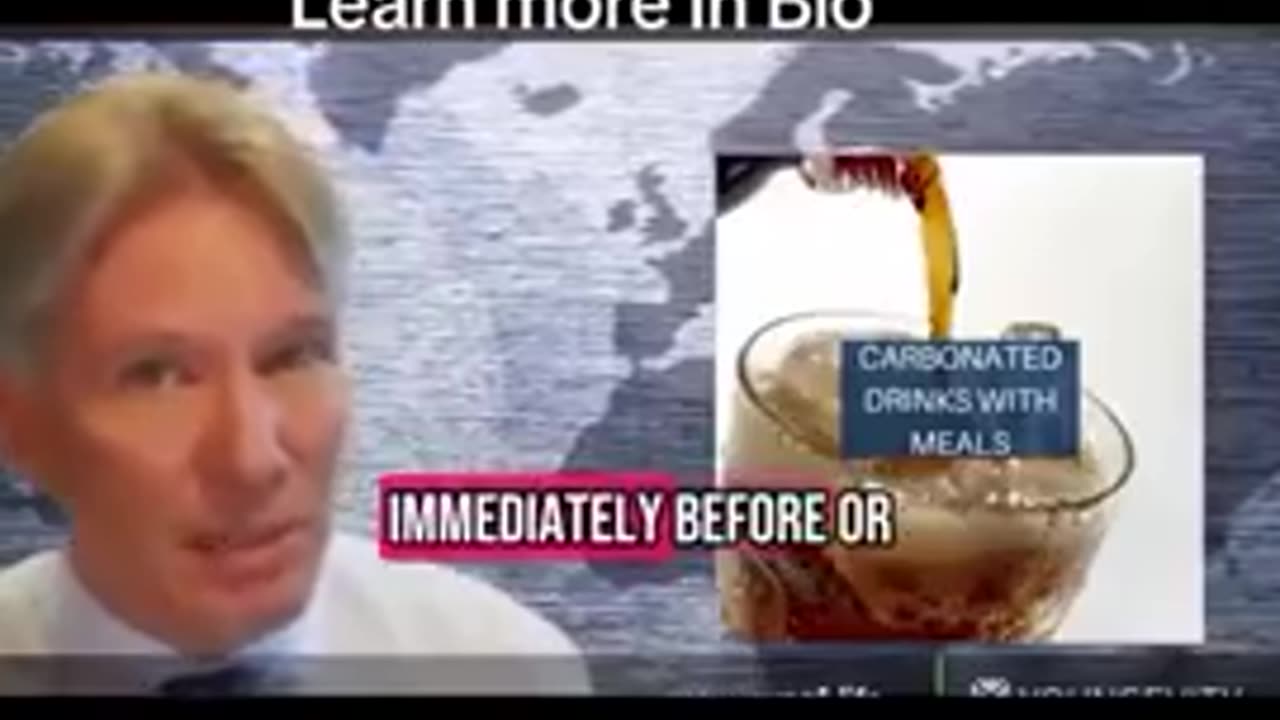 Never drink Carbonated beverages with a Meal!!