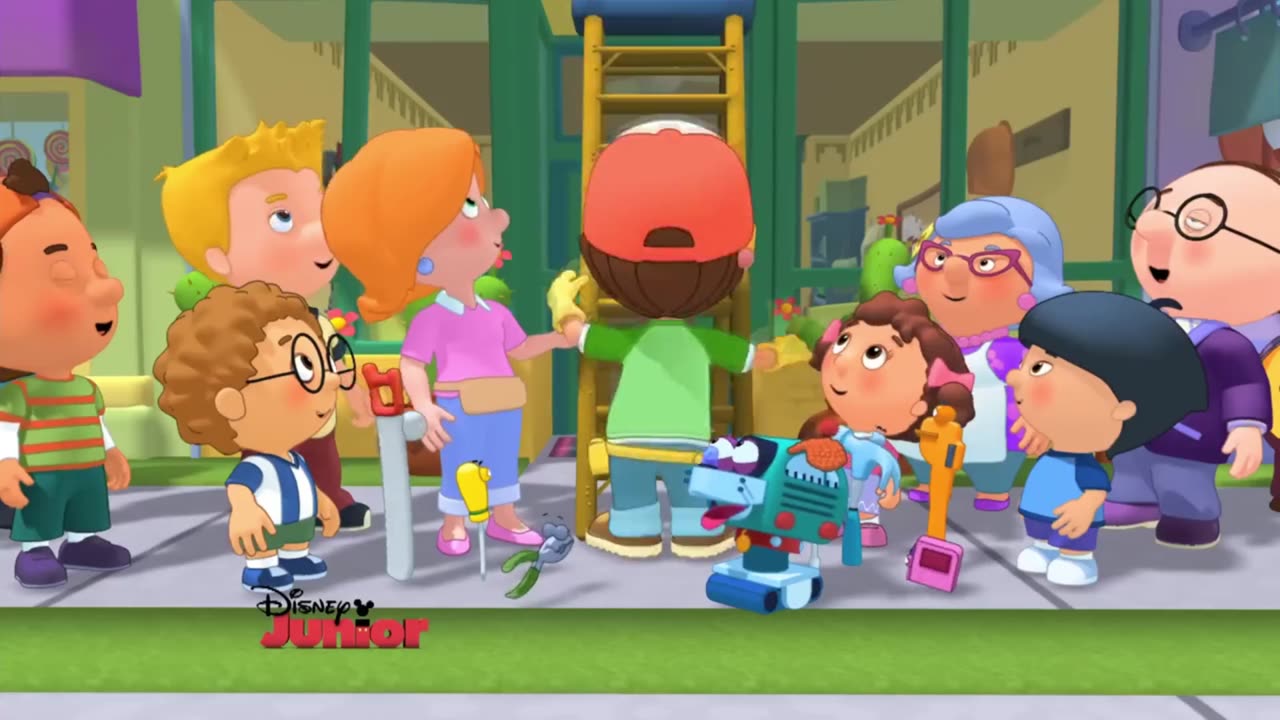 Bro Handy manny middle finger and run .