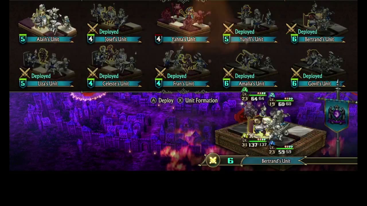 Finishing up unicorn overlord first play through. Hope I remember how to play it.