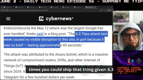 Krebs website gets hit with 6.3tbps DDOS