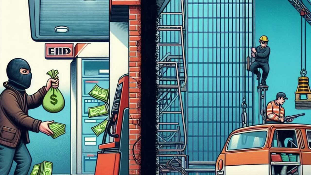 Instead of robbing a gas station.