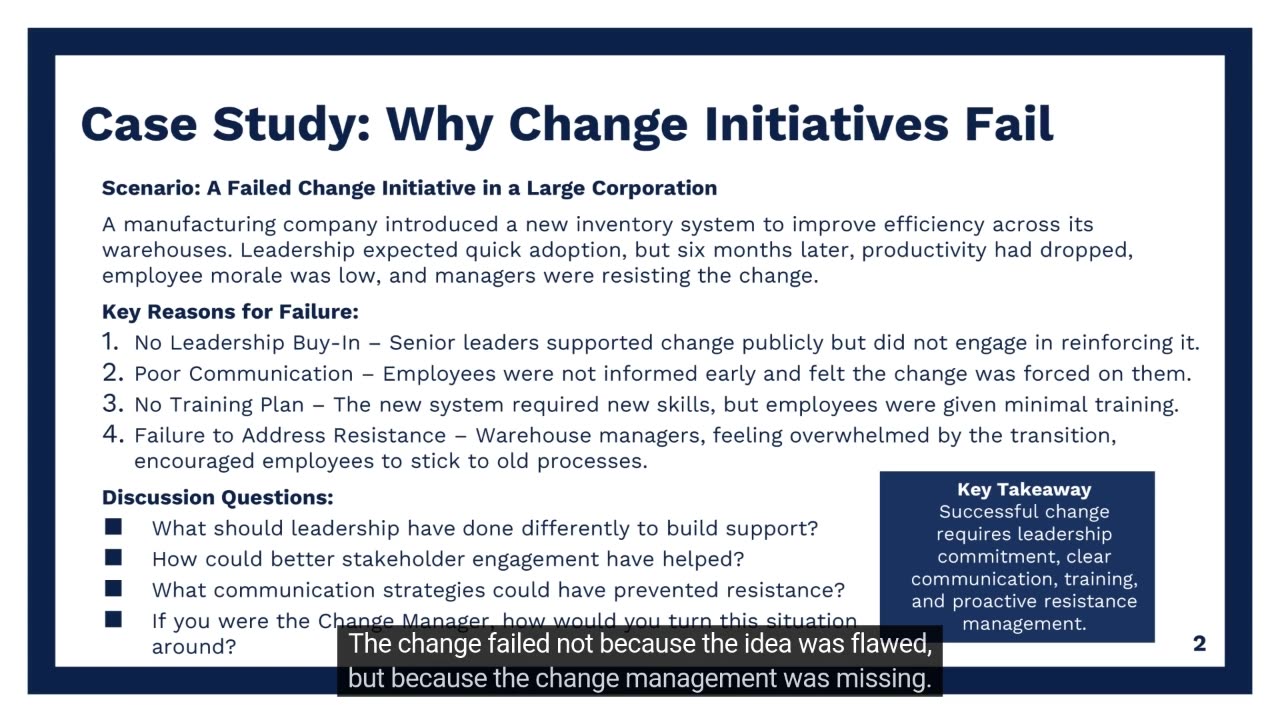 Mastering Change Management (Part 5): Lead Change That Actually Sticks | High Impact Academy