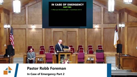 Pastor Robb Foreman // In Case of Emergency Part 2