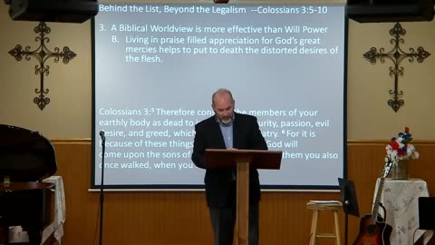 Behind The List, Beyond The Legalism | Colossians 3:5 - 10