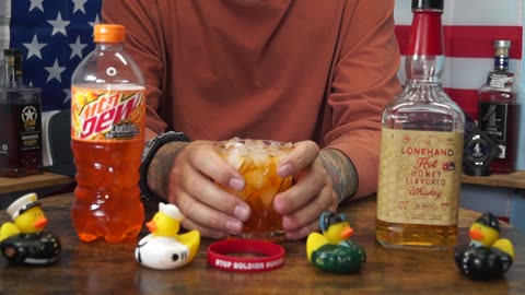 Randall White - Lonehand Hot Honey Whisky & Mtn Dew Livewire Orange Soda