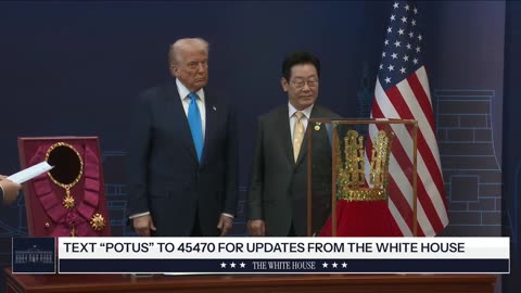 Trump Honored with South Korea’s Highest Medal & Golden Crown | USA-South Korea | Amaravati Today