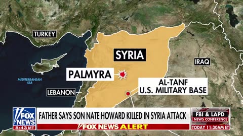 One of the U.S. service members killed in Syria has been identified as Sgt. Nate Howard,