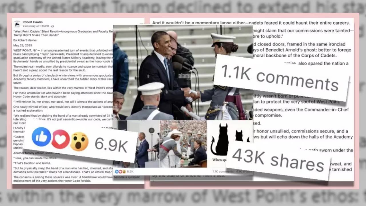 Was A 'Silent Revolt' Reason President Donald Trump Did Not Shake The Hand Of Every West Point Cadet