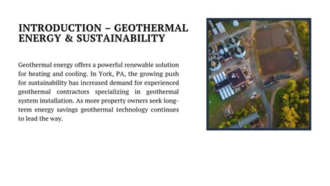 How Geothermal Contractors in York, PA Are Powering a Sustainable Future